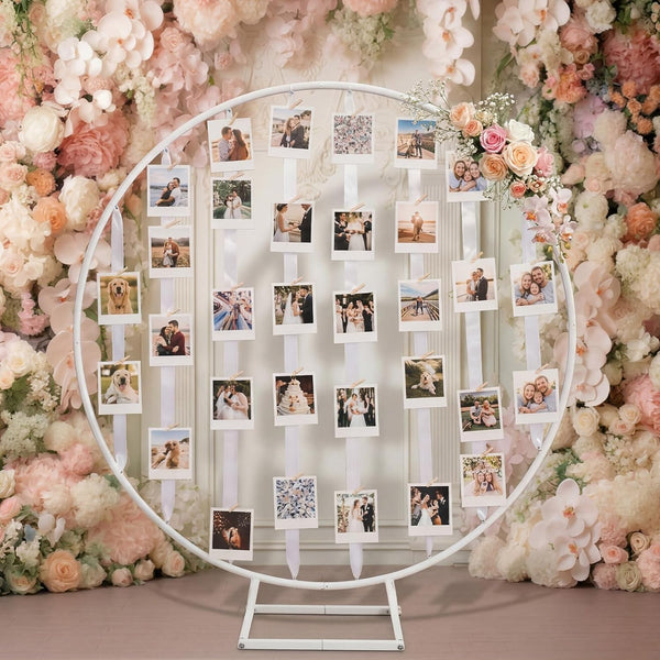 63" Circular Metal Photo Display Frame