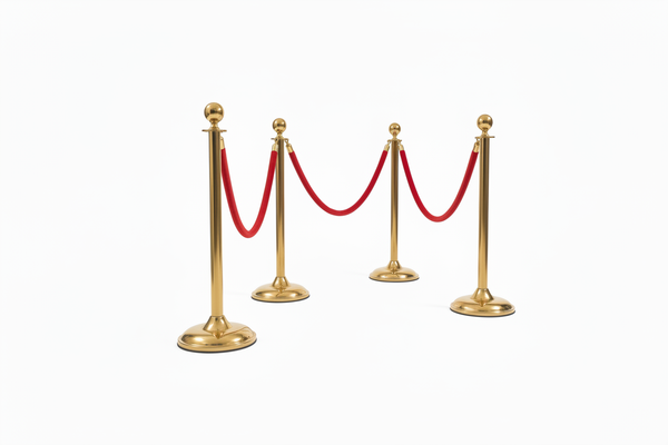 Red Carpet with Gold Stanchions and Velvet Ropes